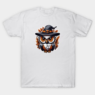 An owl wearing a witches hat T-Shirt